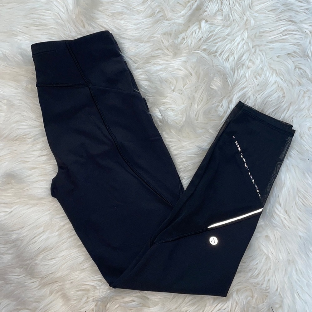 Mesh panel lululemon leggings